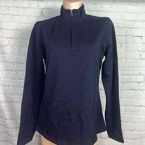 Cutter & Buck 1/4 zip sweatshirt w/high collar like new Peruvian pima cotton
